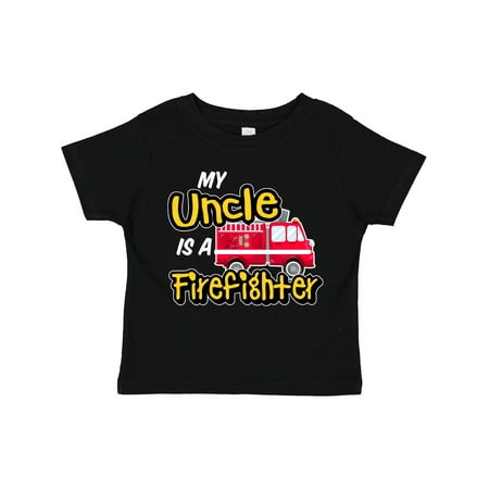 

Inktastic My Uncle is a Firefighter with Fire Truck Gift Toddler Boy or Toddler Girl T-Shirt