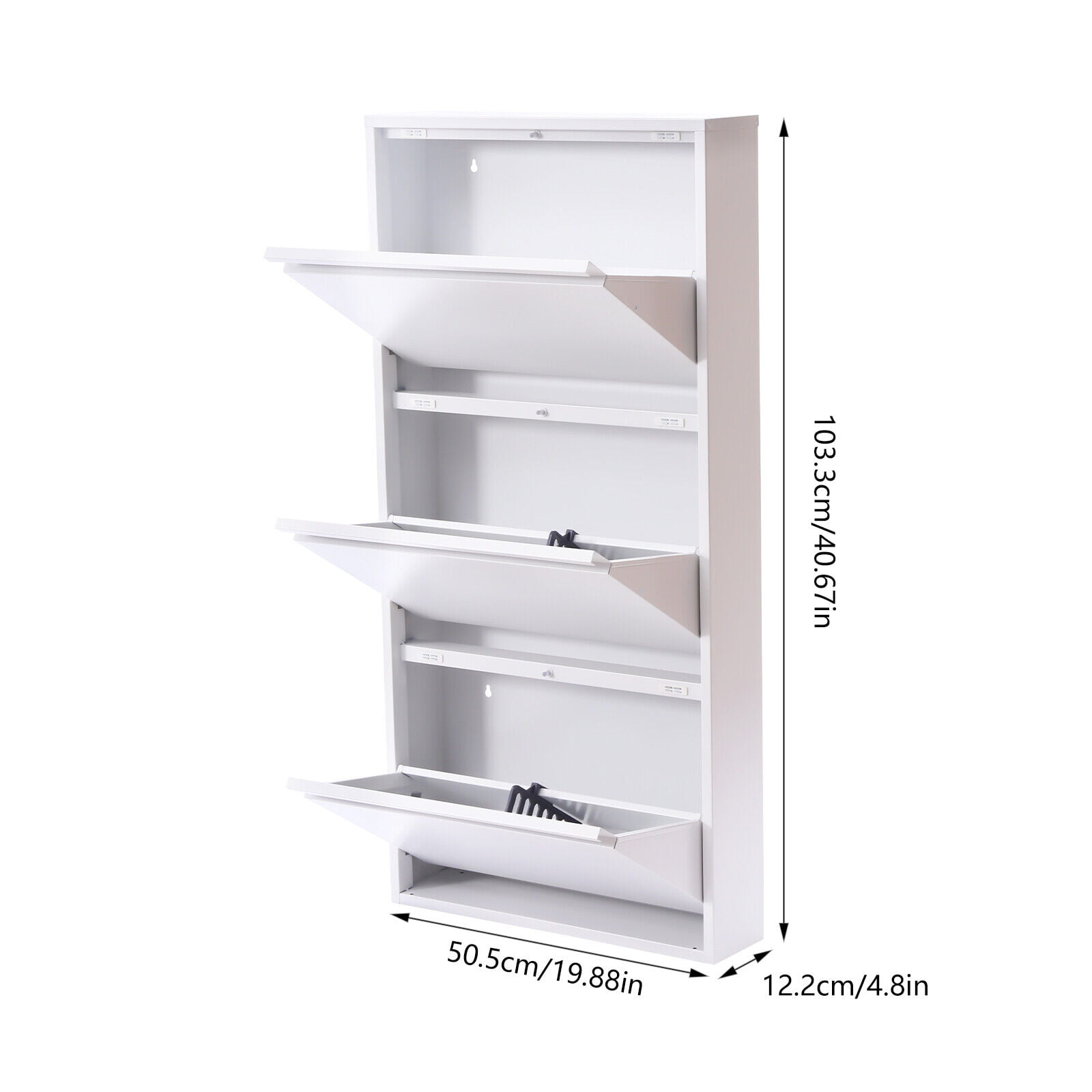 Free Shipping on White Swivel Rotating Shoe Rack with 3 Doors 9-Tier Modern Shoe  Cabinet with Storage｜Homary CA