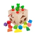 thumbnail image 3 of Caja de permanencia de objetos, juguetes Montessori para niños de 1, 2 y 3 años, juguetes de coordinación mano-ojo, clasificación de formas de madera, perfke Juguetes para clasificar colores, 3 of 9