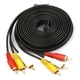 thumbnail image 3 of Cable AV Sincero con conector RCA de 3 colores macho a macho para decodificador DVD TV PVC 15 metros, 3 of 10