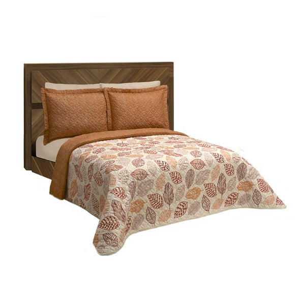 Edredón Ligero Dos Vistas Matrimonial Elefantito Beige Cipres