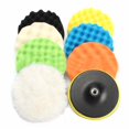 thumbnail image 4 of Disco de pulido de esponja de 5 pulgadas y 9 piezas para coche, juego de almohadillas de esponja para pulir, 4 of 7