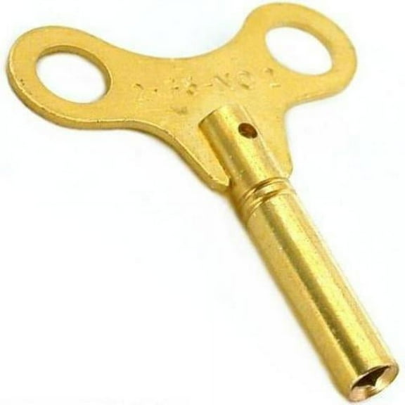 Brass Clock Winding Key Mainspring Winder Sz 2 2.75mm