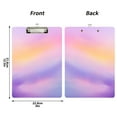 thumbnail image 3 of ALAZA Plastic Clipboard A4 Letter Size Decorative Clipboards for Students Women Men 9" x 12.5" Pink Tie Dye Gradient, 3 of 6