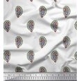 thumbnail image 1 of Soimoi Poly Georgette Fabric Paisley Block Print Fabric by Yard 42 Inch Wide, 1 of 3