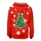 thumbnail image 5 of Pntutb Blusa con capucha de manga larga con estampado navideño divertido informal para mujer Tops para parejas Liquidación Pntutb Pntutb-4491, 5 of 5