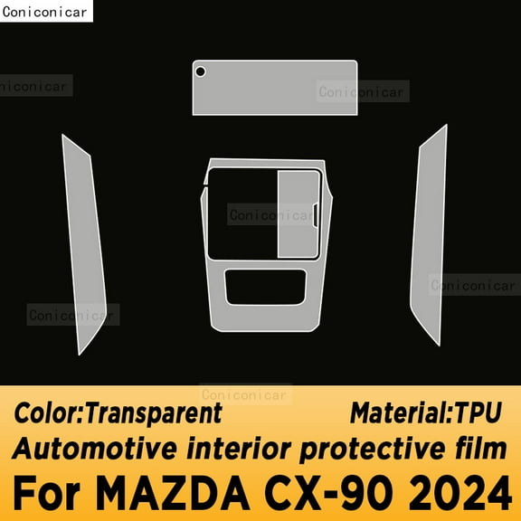 For MAZDA CX-90 2024 Panel Navigation Automotive Interior TPU Protective Film Anti-Scratch Sticker Accessories.