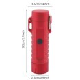 thumbnail image 3 of Encendedor de cigarrillos de doble arco USB 2 en 1, antorcha de luz LED impermeable para acampar (rojo), 3 of 8