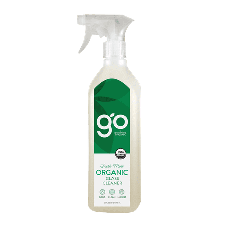 - (2 pack) GO by greenshield organic 26oz Glass Cleaner, Fresh Mint