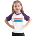 thumbnail image 6 of Raglan T-shirts for Kids 3-14 Years Boys Girls Summer Short Sleeve Casual Tshirts Crew Neck Base Tees (7 Years, Purple), 6 of 6