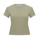 thumbnail image 4 of Camiseta de manga corta ajustada y moderna para mujer: corte ajustado y sexy, versátil con vaqueros/pantalones cortos, tejido suave para el verano, talla real, lavado en frío., 4 of 5