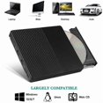 thumbnail image 3 of Type C & USB 3.0 Portable CD/DVD +/-RW Burner Reader Player Rewriter with SD TF Card Reader and USB Flash Drive Port, 3 of 4
