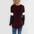 thumbnail image 2 of Women Pullover Hoodie, Color Blocking Pullover Long Sleeve Top Easy Pairing Comfortable And Breathable Soft Fabric For Office Work ANGGREK Cocina, Decoración y Otros, 2 of 5