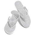 thumbnail image 5 of Zapatillas de verano para mujer, sandalias de diamantes de imitación de fondo plano a la moda, chanclas de color sólido, zapatillas deslizantes con destellos ostentosos para mujer, 5 of 5