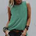 thumbnail image 2 of Women's Sleeveless Vest Tanks Casual Tops Slim Fit Blouse Solid Color O Neck Shirts Comfortable Summer Fashion Tee, 2 of 2
