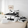 thumbnail image 5 of Erosebridal Boys Soccer Comforter Set Twin 7 Pcs,Football Black White Geometric Stripes Bedding Set For Kids,Soccer Ball Game Sports Theme Bed In A Bag With Comforter Sheets, 5 of 5