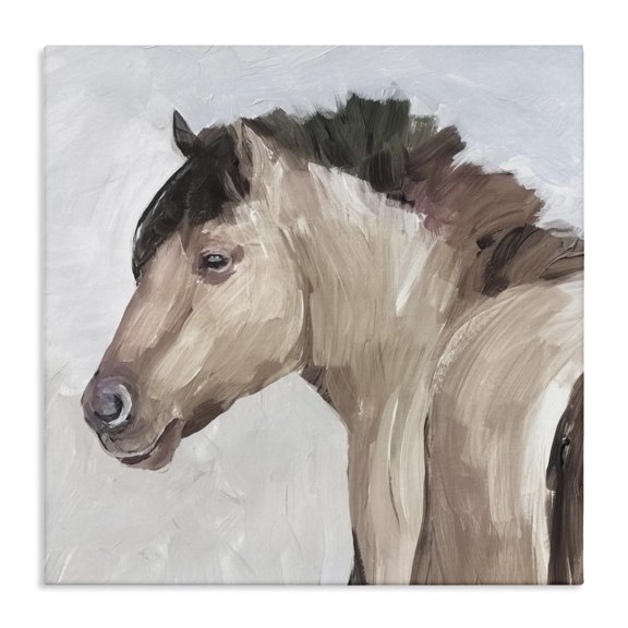 Stupell Industries Southwestern Dry Creek Horse Portrait Canvas Art, 17 x 17, by Errico & Slyp