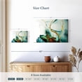 thumbnail image 4 of Elephant Stock Abstract Gold Streaks Wall Art - Horizontal Canvas Wall Art - Living Room Wall Decor - Abstract Canvas - White And Teal Decor - 12" x 8", 4 of 8