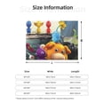 thumbnail image 2 of Lsque Pikmin Print Flannel Throw Blanket, Ultra-soft Blanket for Bed, Couch, Car, Hypoallergenic Anti-pilling blanket-50"x40", 2 of 8