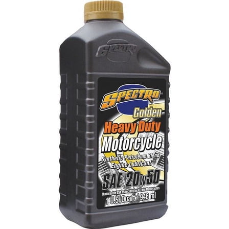 Spectro Golden Motorcycle Oil Semi-Synthetic for Harley Davidson 20W50 1 Qt R.HDG25