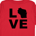 thumbnail image 4 of Inktastic Love Wisconsin Boys or Girls Long Sleeve Toddler T-Shirt, 4 of 5