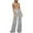 White, variant on Womens Work Pants Elastic Waist Ladies Solid Color Bright Silk Pressed Silver Wide Leg High Waist Straight Leg Trousers Dressy Casual White L