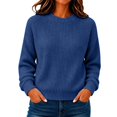 thumbnail image 4 of Harpily Women's Sweaters Solid color Crew Neck Long Sleeve Shirts Basic Style Lightweight Soft Fall Outfits for Women Knit Pullover Tops, 4 of 4