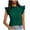 Green, variant on T Shirts for Women Crewneck Ruffle Tee with Short Sleeves Womens Summer Casual Tunic Tops