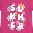 thumbnail image 3 of Instant Message - Summer Flowers - Toddler & Youth Girls Short Sleeve Graphic T-Shirt, 3 of 6