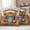 Orange Beige, variant on Fall Pumpkins Outdoor Waterproof Pillow Covers, Thanksgiving Sunflowers Autumn Corn Rustic Plaid Decorative Square Throw Pillowcase Sofa Cushion Sham for Patio/Couch/Chair, 20"x20" 2 Pack