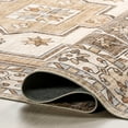 thumbnail image 6 of Rugs USA Laurel Medallion Machine Washable Area Rug, 4' x 6', Laurel Sand, 6 of 7