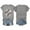 Grey, variant on yunLCZ Women Shirts Women Daily Casual Printed Short Sleeve O Neck T Shirt Tops