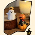 thumbnail image 6 of 4 Pack Halloween Mini Ghost Figurine Decor,Ghost Halloween Decor Indoor,Resin Pumpkin Pink Ghost Decor Figurine,Halloween Bat Decor Figurine,Halloween Desk Decor,A, 6 of 8