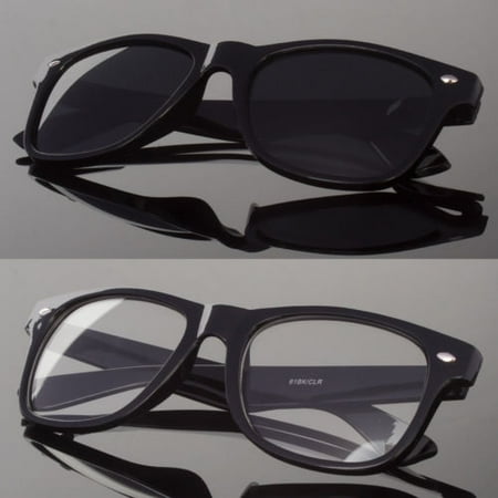 Frame Clear Xtr Lens - New Black or Clear Lens Sunglasses Vintage Retro Men Women Classic Frame Glasses