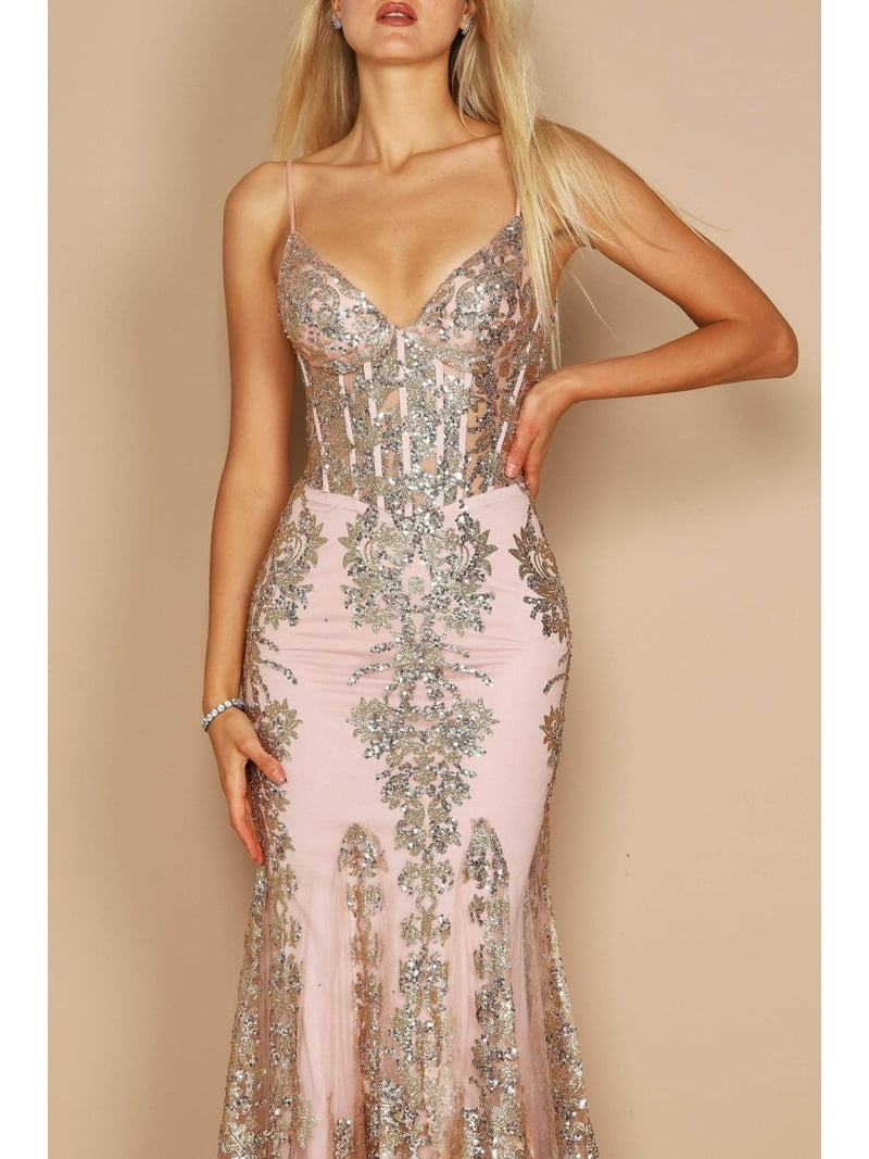 chinese dress ladies Long Formal Lace Evening Dress – The Dress Outlet