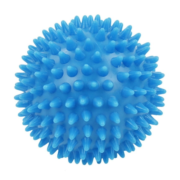 2X Spiky Massage Ball, Hard Stress Ball 7.5cm for Fitness Sport Exercise (Sky Blue)