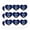 Clear, variant on Harry Potter Ravenclaw Painted Crest Heart Shaped Planner Calendar Scrapbook Craft Stickers