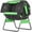 Green, variant on 53 Gal Dual Chamber Tumbling Composter, Outdoor Compost Bin with Adjustable Vents, BPA-Free, Green, Easy Rotation