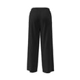 thumbnail image 4 of Mifsaly Mens Cotton Linen Pants Lightweight Straight Leg Summer Beach Pant Pleated Front Vacation Travel Business Casual Trousers with Pockets XXL, 4 of 6