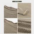 thumbnail image 3 of Sidefeel Women's Cute Cable Knit Long Batwing Sleeve Sweaters Winter Thick Pullover Tops M 8-10, 3 of 10