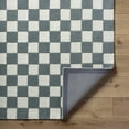 thumbnail image 3 of Hauteloom Timin Wool Living Room, Bedroom Area Rug - Contemporary - Cream, Medium Gray - 2' x 3', 3 of 5