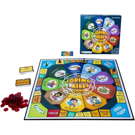 The Coping Skills Board Game: Nine Essential Skills to Teach Kids How to Deal with Real-Life Problems
