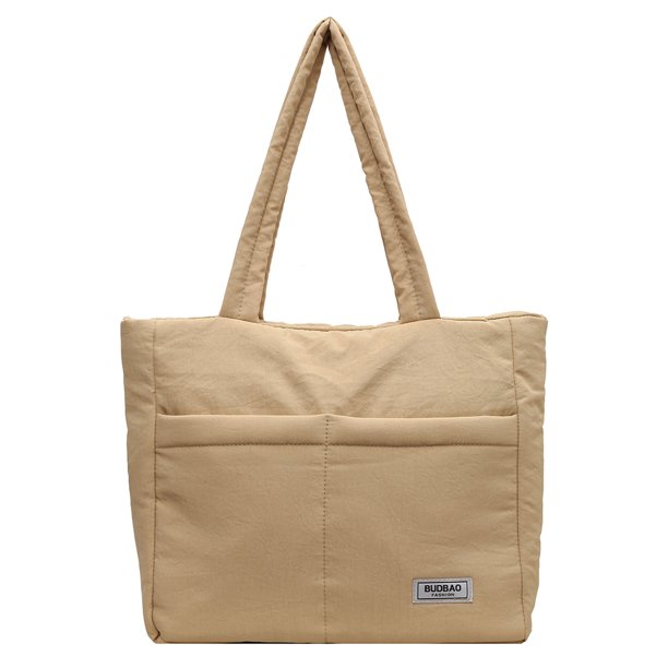 Bolso Hobo Plumón para Mujer Bolso Ligero Con Múltiples Bolsillos Bolso para Citas Diarias (caqui)