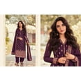 thumbnail image 6 of Indian Pakistani Designer Stitched Salwar Kameez Plazo Pant with Dupatta Suits ( Purple, 4XL - 50 ), 6 of 7