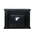 thumbnail image 7 of Benjara Electric Fireplace with Mirror Panel Framing and Stones Inlay- Silver, 7 of 7