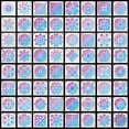 64 pcs ( 90 mm x 90 mm ) Painting Stencils, DaKuan Mandala Dot Stencil
