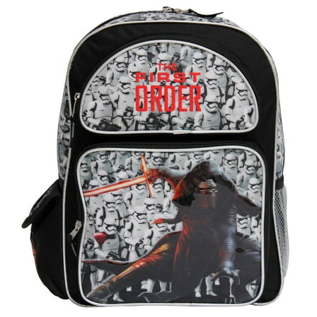 Disney Star Wars "The First Order" Black 16" Backpack- Kylo Ren