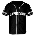 thumbnail image 2 of Lotusprinthandmade Personalized Name Capricorn Zodiac Baseball Jersey XS-5XL Multicolor, capricorn shirt, capricorn birthday shirt, capricorn t shirt, capricorn t shirts for men, 2 of 5