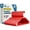 Red, variant on Lifemaster Plastic Clothes Hangers – Heavy Duty Hanger Set, For Organizing Clothes, Dresses, and Coat, Holds Up To 5 lbs, Space-saving Hangers with Non-Slip Shoulder Grooves, Pack of 5, Red