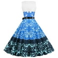 thumbnail image 3 of drppepioner Robes d'Été pour Femmes Robe de Plage à Imprimé Floral Sans Manches Robe de Plage, 3 of 8